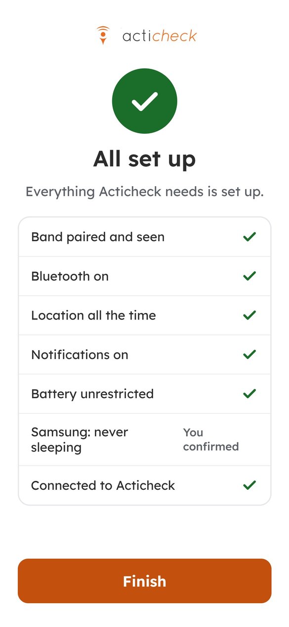 All set: a tick against every check